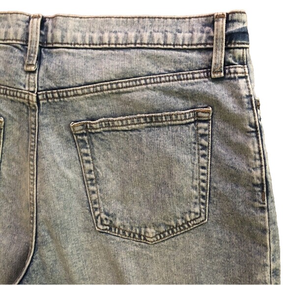 Lucky Brand 90s Midi Denim Shorts Womens 14/32 High Rise Distressed Cutoff NEW - Picture 9 of 14